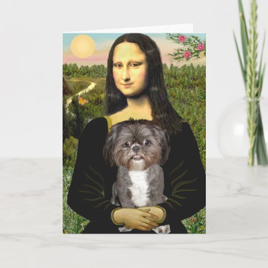 Mona Lisa - Shih Tzu (M) Karte (Vorderseite)