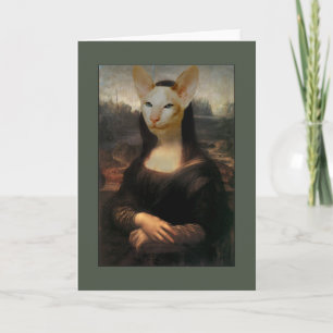 Mona Lisa Siamese Cat Karte
