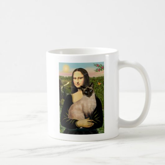 Mona Lisa - Siegel Point Siamese cat Kaffeetasse (Rechts)