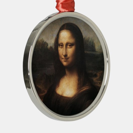 Mona Lisa Silbernes Ornament (Rechts)