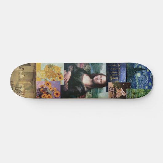 Mona Lisa Skateboard (Horizontal)