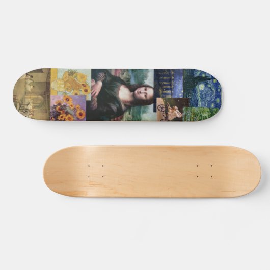 Mona Lisa Skateboard (Horizontal)