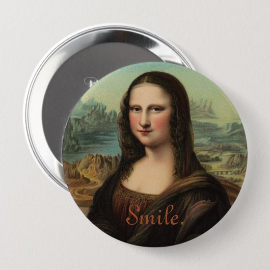 Mona Lisa Smile Button (Vorne & Hinten)