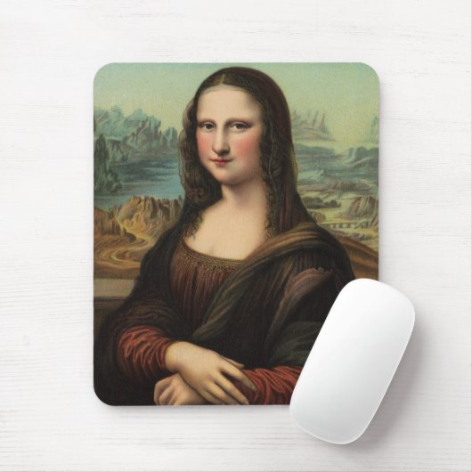Mona Lisa Smile Mousepad (Mit Mouse)
