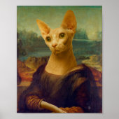 Mona Lisa Sphynx `Cat Poster (Vorne)