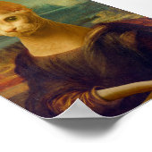 Mona Lisa Sphynx Cat Poster (Ecke)