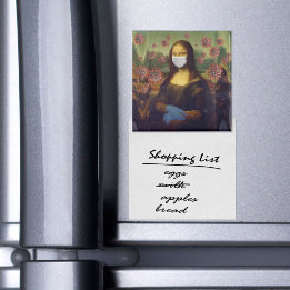 Mona Lisa spielt auf Nummer sicher rund um Coronav Magnet