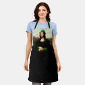 Mona Lisa St. Patrick's Day Clover Schürze (Getragen)