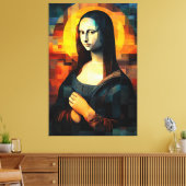 Mona Lisa Stached Glass Mosaic Artwork Leinwanddruck (Insitu (Wohnzimmer))