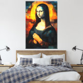 Mona Lisa Stached Glass Mosaic Artwork Leinwanddruck (Insitu (Schlafzimmer))