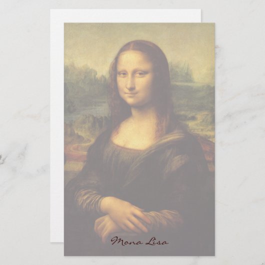 Mona Lisa Stationery Briefpapier (Vorne/Hinten)