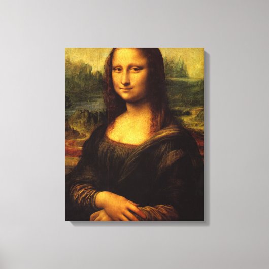 Mona Lisa Stretched Canvas Print Leinwanddruck (Vorderseite)