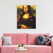 Mona Lisa Stretched Canvas Print Leinwanddruck (Insitu (Wohnzimmer))