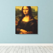 Mona Lisa Stretched Canvas Print Leinwanddruck (Insitu (Holzboden))