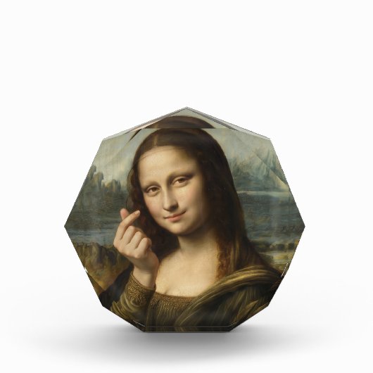 Mona Lisa striking a "Kyun Pose" Fotoblock (Vorderseite)