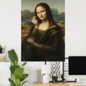 Mona Lisa striking a "Kyun Pose" Poster (Heimbüro)