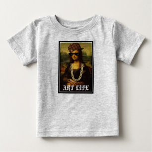 Mona Lisa Thug Art Life Baby T-shirt