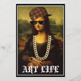 Mona Lisa Thug Art Life Briefpapier