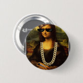 Mona Lisa Thug Art Life Button (Vorne & Hinten)