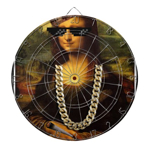 Mona Lisa Thug Art Life Dartscheibe (vorne)