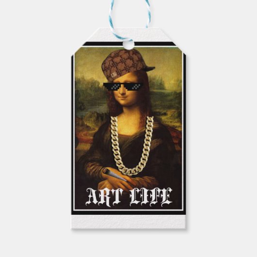 Mona Lisa Thug Art Life Geschenkanhänger (Vorderseite)