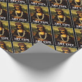 Mona Lisa Thug Art Life Geschenkpapier (Ecke)
