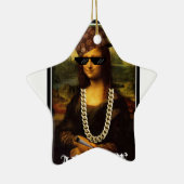 Mona Lisa Thug Art Life Keramik Ornament (Rechts)