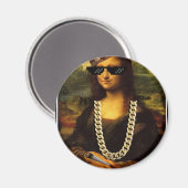 Mona Lisa Thug Art Life Magnet (Vorderseite/Rückseite)