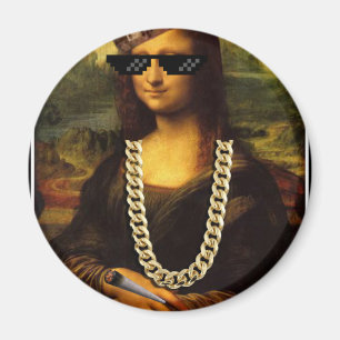 Mona Lisa Thug Art Life Magnet