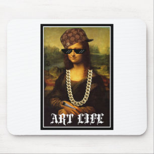 Mona Lisa Thug Art Life Mousepad