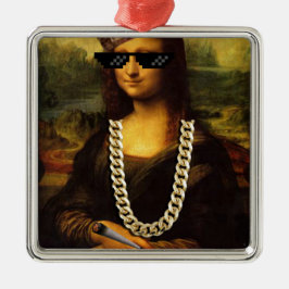 Mona Lisa Thug Art Life Ornament Aus Metall