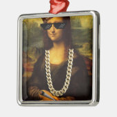 Mona Lisa Thug Art Life Ornament Aus Metall (Links)