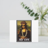 Mona Lisa Thug Art Life Postkarte (Stehend Vorderseite)