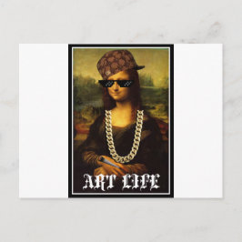 Mona Lisa Thug Art Life Postkarte