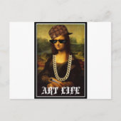 Mona Lisa Thug Art Life Postkarte (Vorderseite)