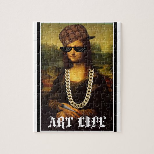 Mona Lisa Thug Art Life Puzzle (Vertikal)