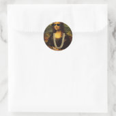 Mona Lisa Thug Art Life Runder Aufkleber (Tasche)