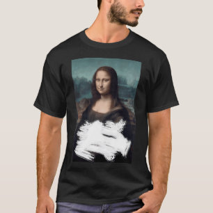 Mona Lisa Torte lustig ,Torte geworfen Mona Lisa T-Shirt