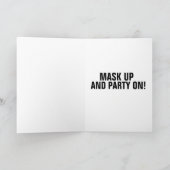 MONA LISA TRAING MASK BIRTHDAY CARD KARTE (Innenseite)