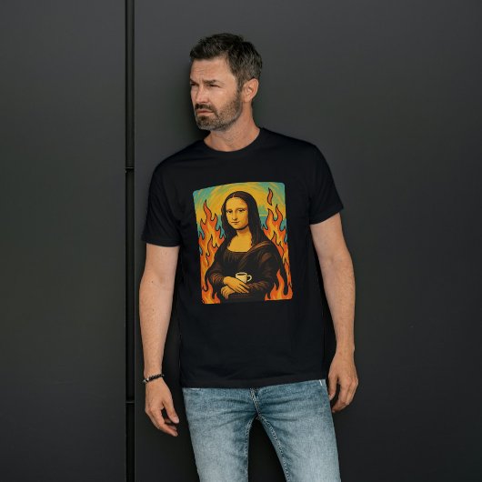 Mona Lisa trifft auf diesen schönen Stil der Maler T-Shirt