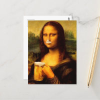 Mona Lisa trinkt Bier Liebhaber