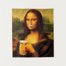 Mona Lisa trinkt Bier Liebhaber