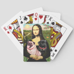 Mona Lisa - Two Pugs Spielkarten