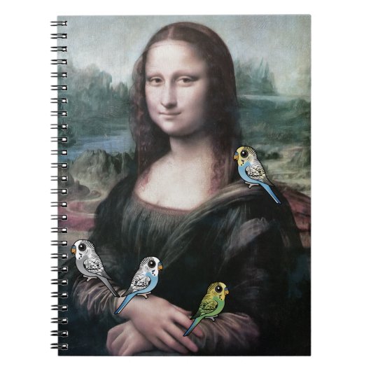 Mona Lisa u. Budgies Notizblock (Vorderseite)