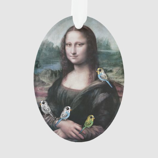 Mona Lisa u. Budgies Ornament (Rückseite)