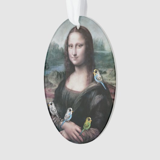 Mona Lisa u. Budgies Ornament (Vorderseite)
