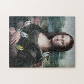Mona Lisa u. Budgies Puzzle (Horizontal)