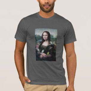 Mona Lisa u. Budgies T-Shirt