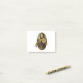 Mona Lisa übt Violine oder Viola Post-it Klebezettel (Auf Schreibtisch)