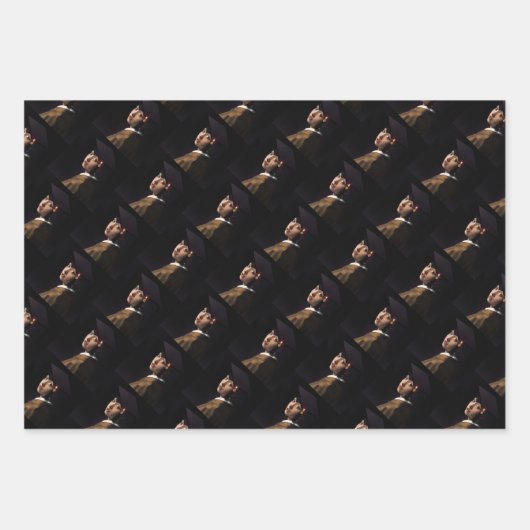 Mona Lisa und Friends Abschluss Geschenkpapier Set (Vorderseite 3)